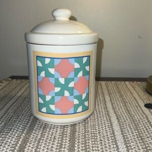 VTG Quilt Square Canister